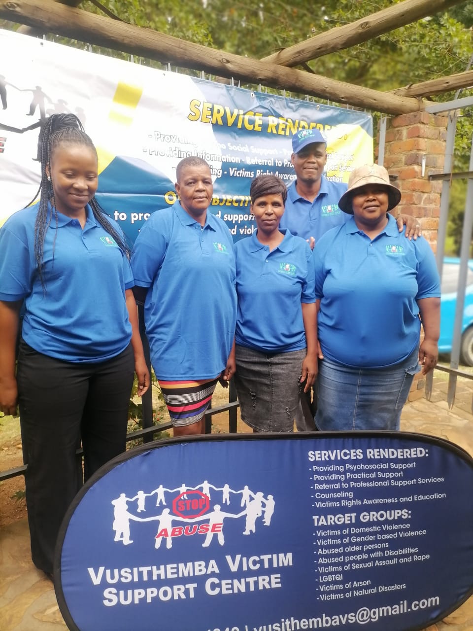 Vusithemba awareness display board and staff